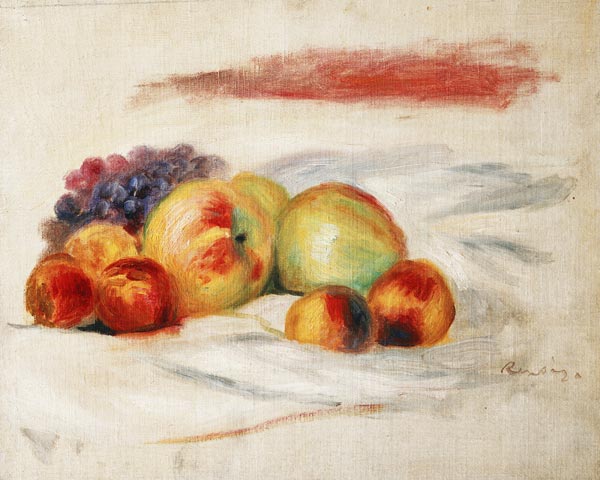 Äpfel, Pfirsiche und Weintrauben od Pierre-Auguste Renoir