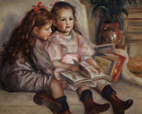 Jean and Geneviève Caillebotte od Pierre-Auguste Renoir