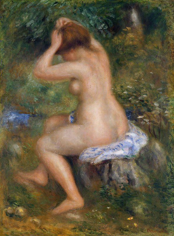 A Bather od Pierre-Auguste Renoir