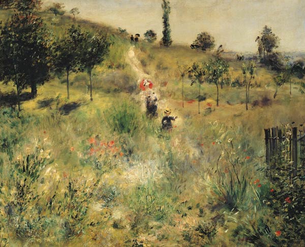 Rising way in the high grass od Pierre-Auguste Renoir