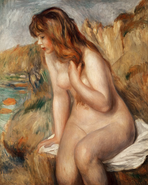 Bather on a Rock od Pierre-Auguste Renoir