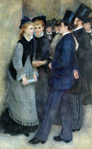Renoir /La sortie du Conservatoire /1877 od Pierre-Auguste Renoir