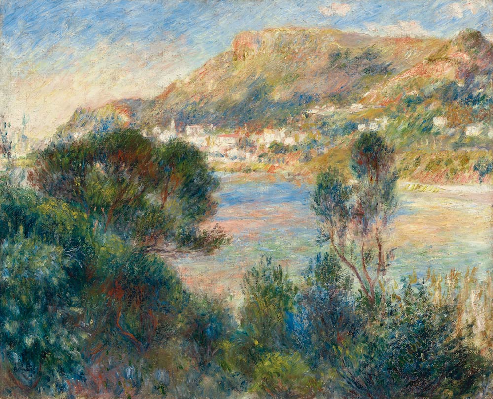 Blick auf Monte Carlo von Cap Martin od Pierre-Auguste Renoir