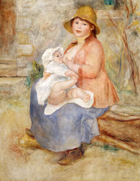 A.Renoir / Mother s Joy (Breastfeeding) od Pierre-Auguste Renoir