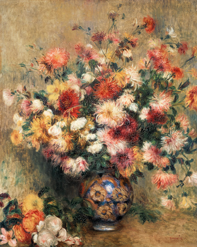 Dahlias od Pierre-Auguste Renoir