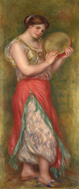Dancing Girl with Tambourine od Pierre-Auguste Renoir