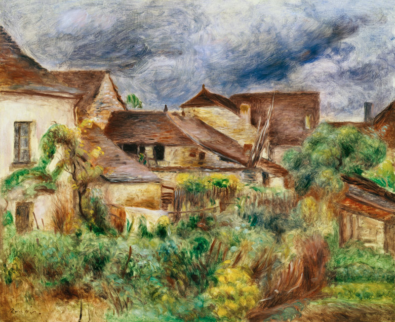 The small village Essoyes. od Pierre-Auguste Renoir