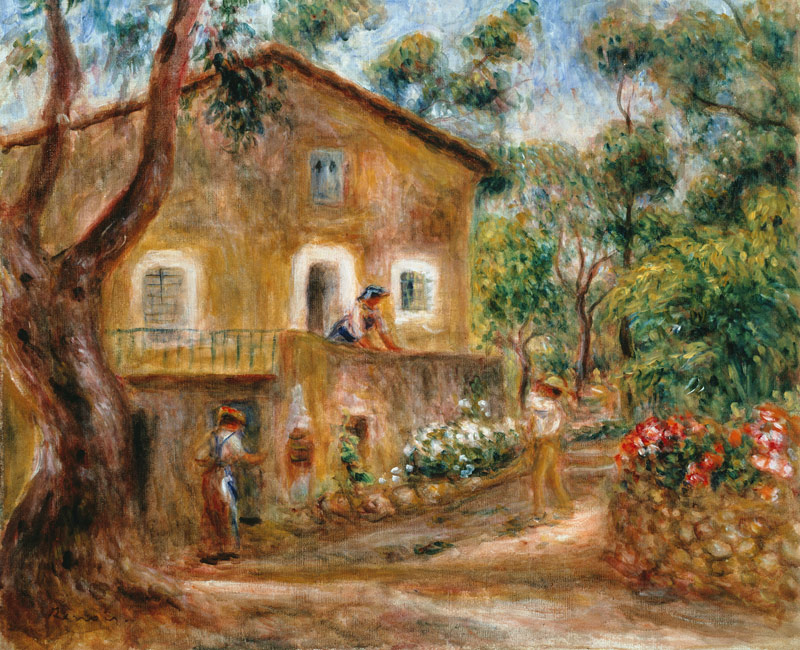 The Maison de Collette in Cagnes. od Pierre-Auguste Renoir