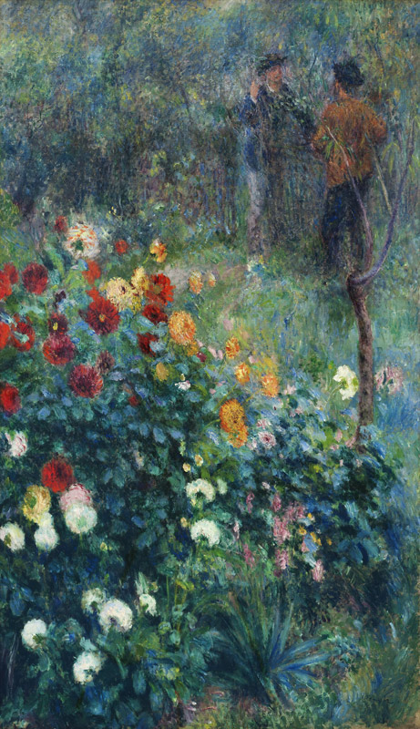 Der Garden an der Rue Cortot, Montmartre od Pierre-Auguste Renoir