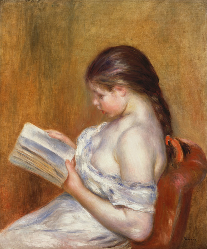 Die Lektüre od Pierre-Auguste Renoir
