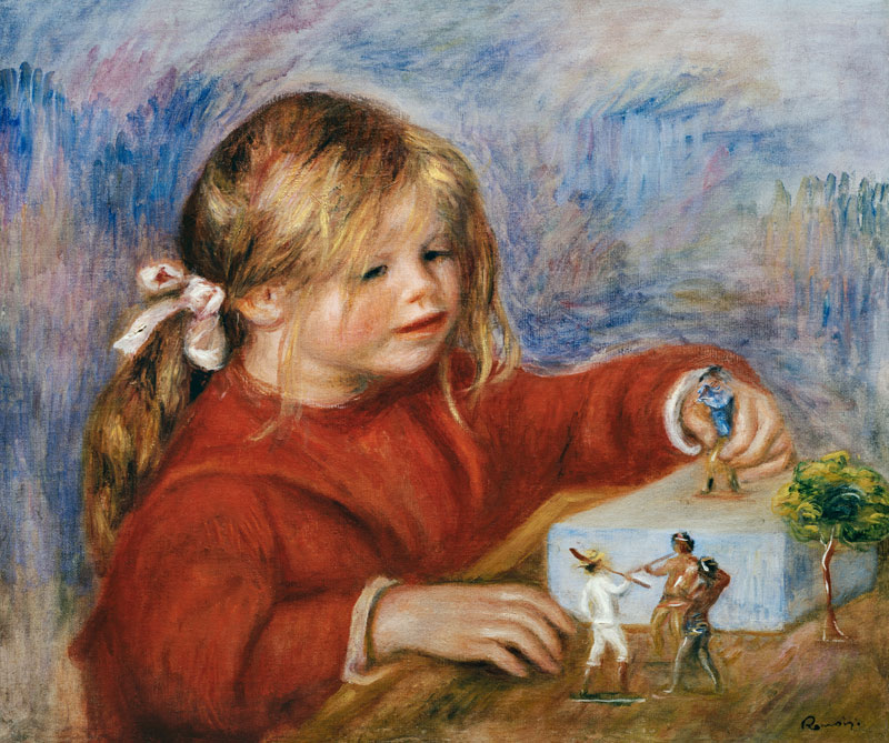 The playing Claude Renoir od Pierre-Auguste Renoir