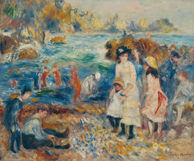 Renoir /Enfants au bord de la mer /1883 od Pierre-Auguste Renoir
