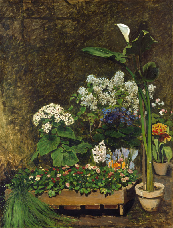 Flowers in a Greenhouse od Pierre-Auguste Renoir