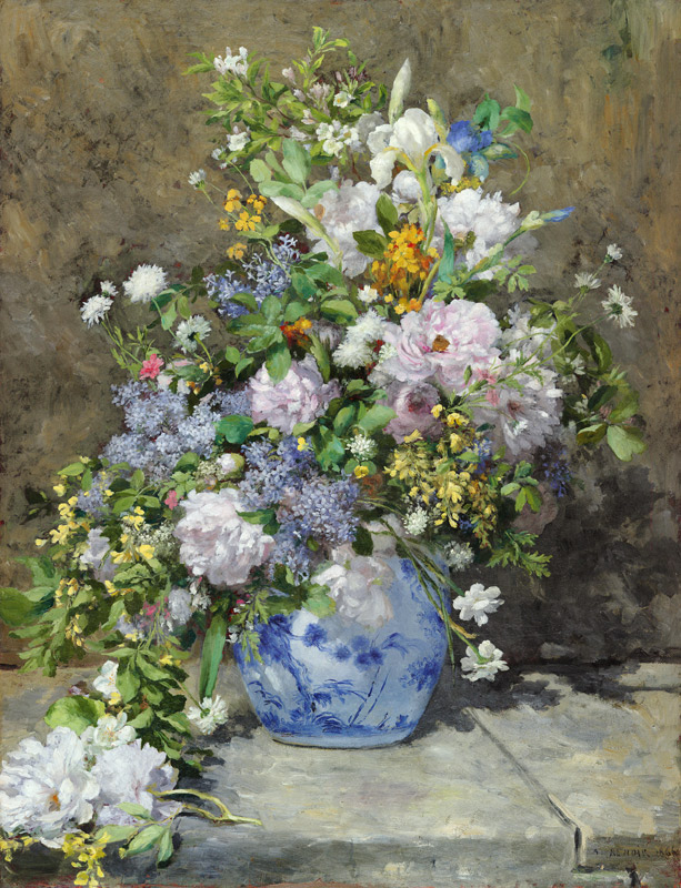 Big vase with flowers od Pierre-Auguste Renoir
