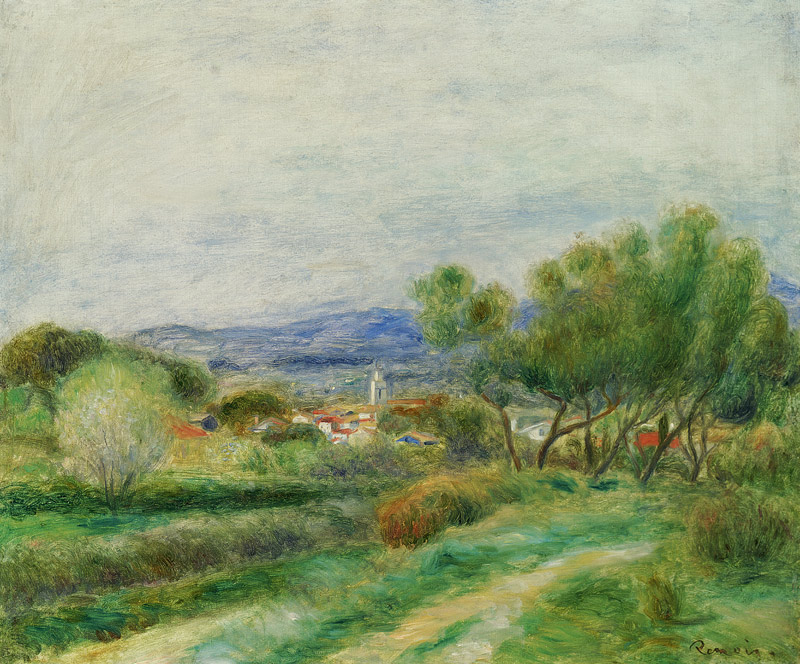 Green landscape (La Seyne) od Pierre-Auguste Renoir