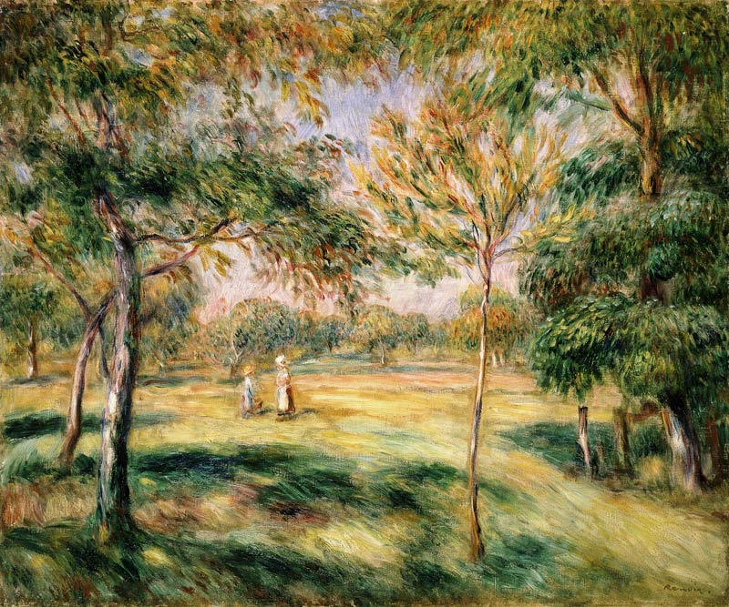 In the tree garden od Pierre-Auguste Renoir