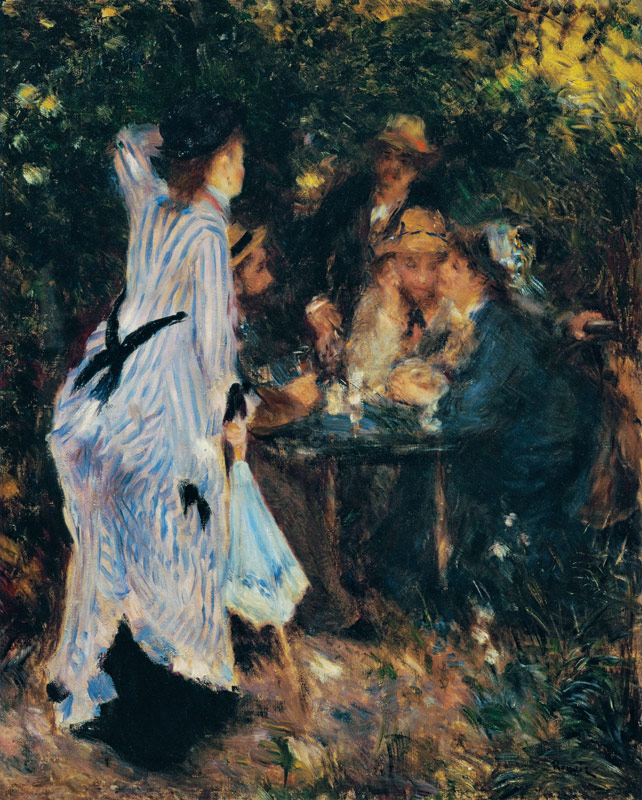 In the Garden, or Under the Trees of the Moulin de la Galette od Pierre-Auguste Renoir