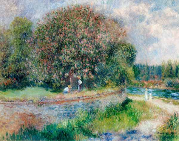 A.Renoir, Blühender Kastanienbaum od Pierre-Auguste Renoir