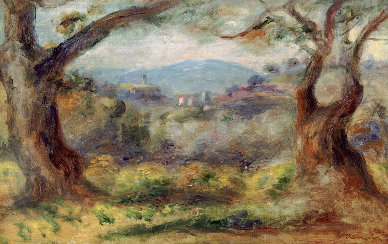 Landscape at Les Collettes od Pierre-Auguste Renoir