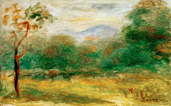 A.Renoir, Landschaft in Südfrankreich od Pierre-Auguste Renoir