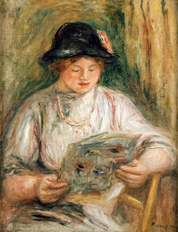 Reading woman. od Pierre-Auguste Renoir