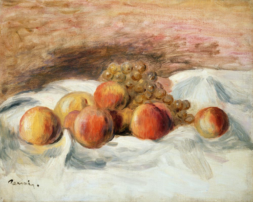 Still life with peaches od Pierre-Auguste Renoir