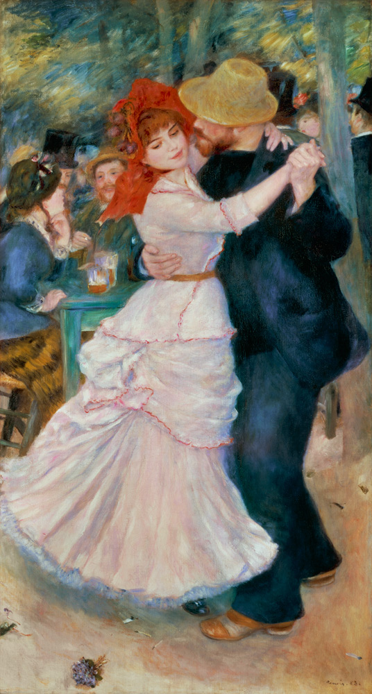 Tanec v Bougivalu od Pierre-Auguste Renoir