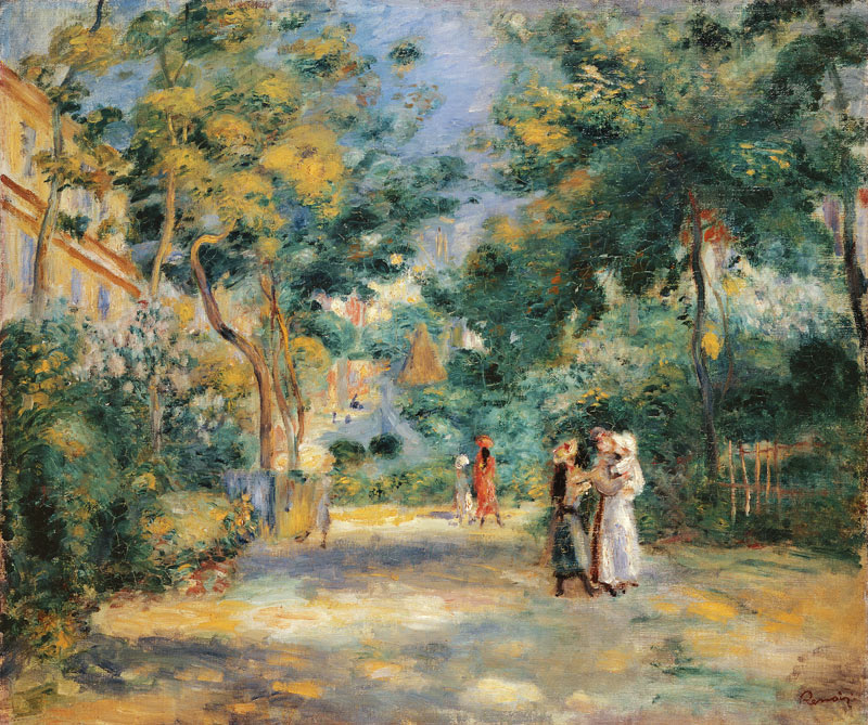 The Gardens in Montmartre od Pierre-Auguste Renoir