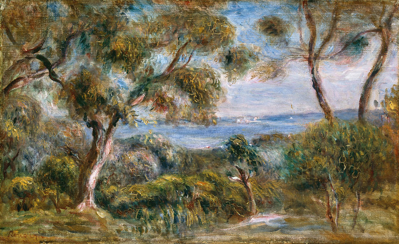 The Sea at Cagnes od Pierre-Auguste Renoir