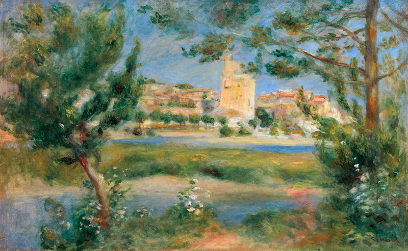 Renoir / Villeneuve-les-Avignon / 1901 od Pierre-Auguste Renoir