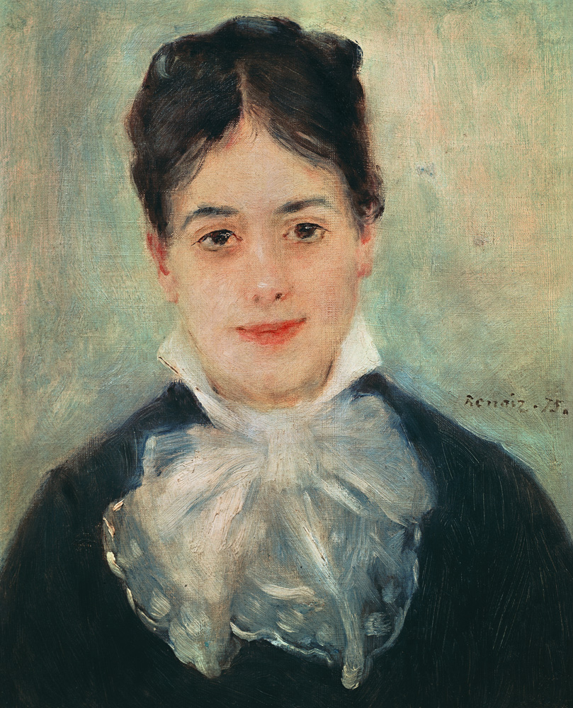 Woman Smiling od Pierre-Auguste Renoir