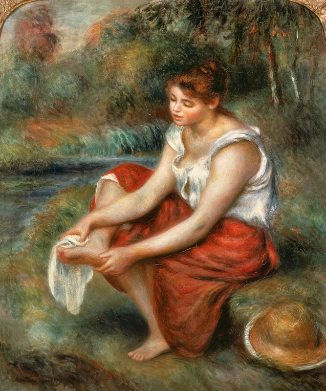 Woman Washing her Feet od Pierre-Auguste Renoir
