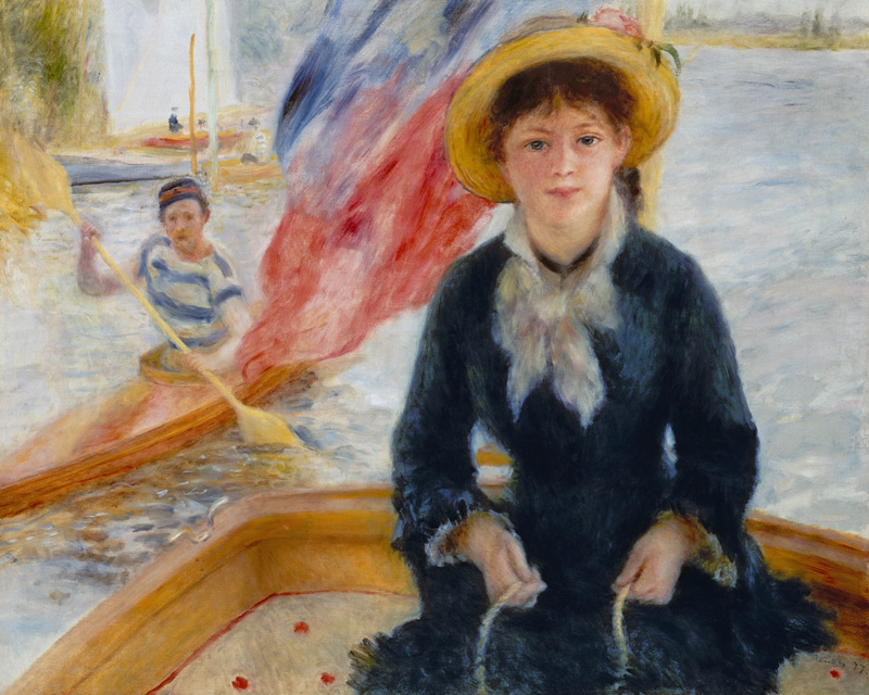 Woman in Boat with Canoeist od Pierre-Auguste Renoir