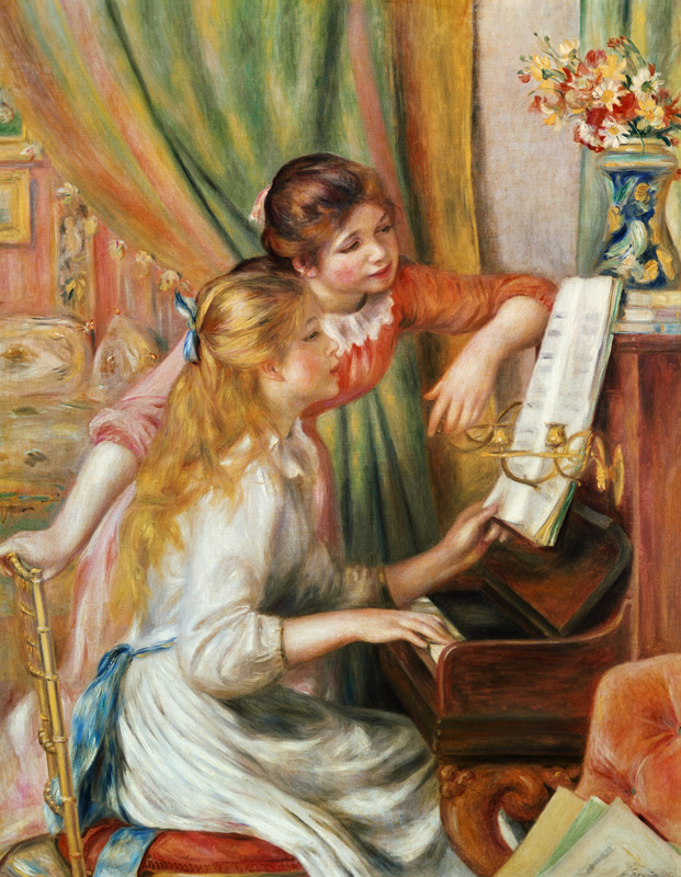 Two girls at the piano od Pierre-Auguste Renoir