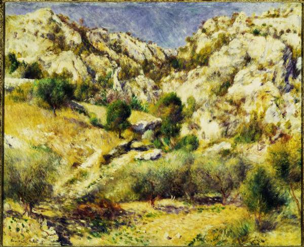 A. Renoir / Mountains near Estaque od Pierre-Auguste Renoir