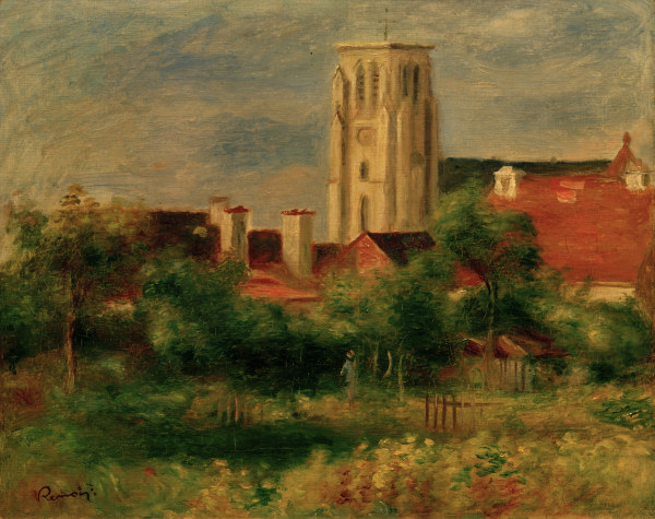 A.Renoir, Die Kirche von Essoyes od Pierre-Auguste Renoir