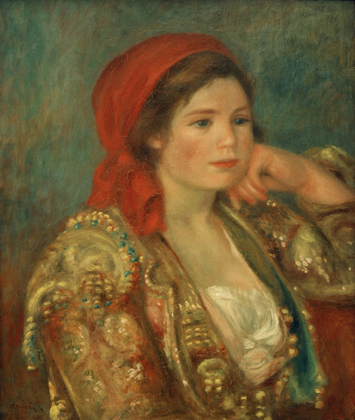 A.Renoir, Mädchen mit spanischer Jacke od Pierre-Auguste Renoir