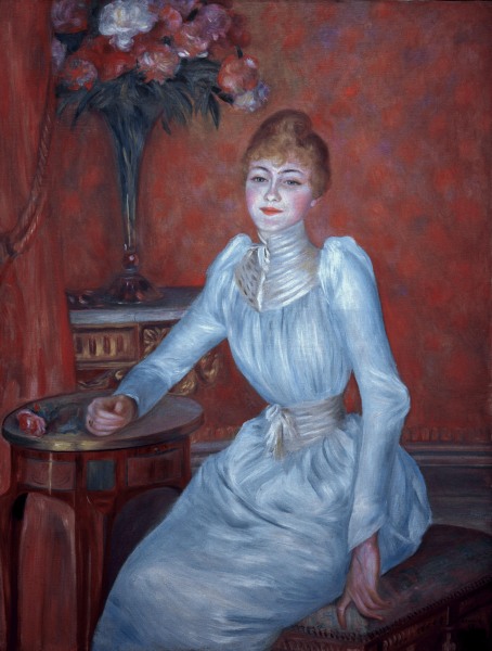 A.Renoir, Portrait of Mme de Bonnières od Pierre-Auguste Renoir