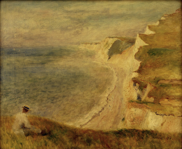 A.Renoir, Steilküste bei Pourville od Pierre-Auguste Renoir
