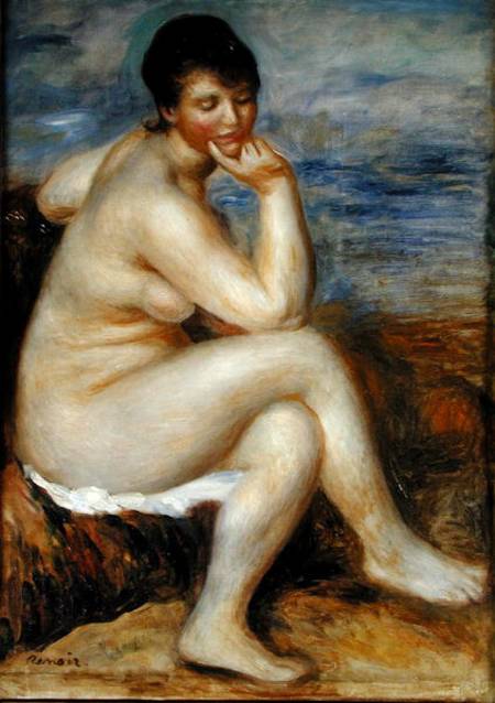 Bather Seated on a Rock od Pierre-Auguste Renoir