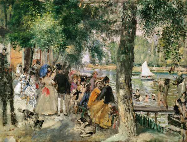 Bathing on the Seine or, La Grenouillere od Pierre-Auguste Renoir