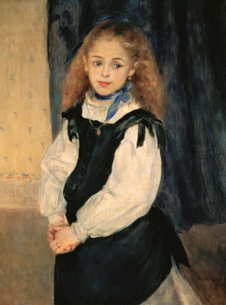 Portrait of the daughter quarrelling edge. od Pierre-Auguste Renoir