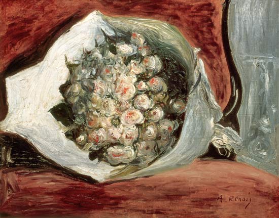 Bouquet in a Theatre Box od Pierre-Auguste Renoir