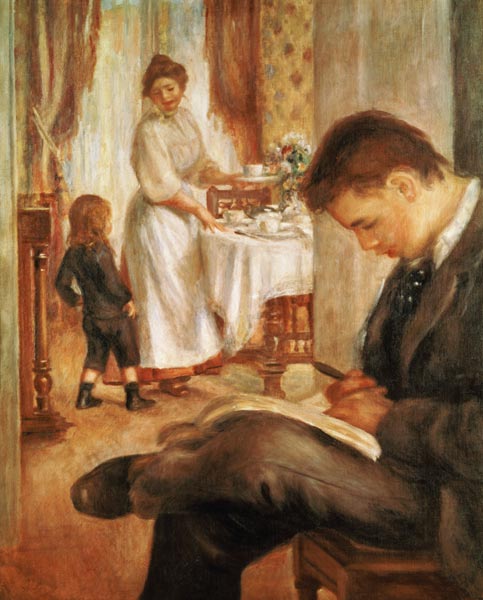 Breakfast at Berneval od Pierre-Auguste Renoir