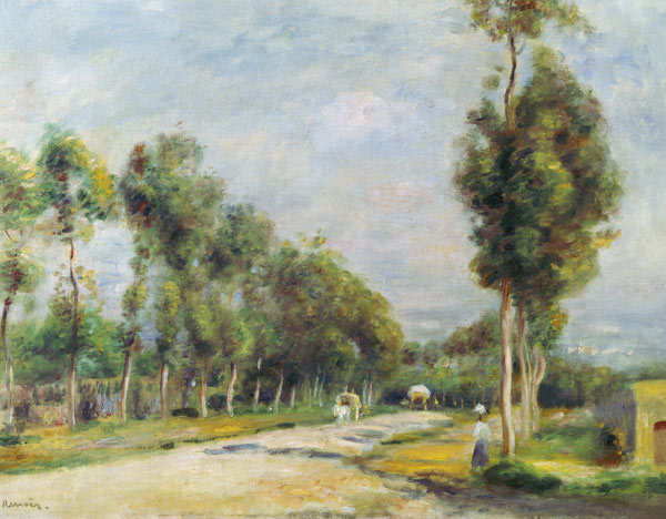 High road at Louvecienne od Pierre-Auguste Renoir