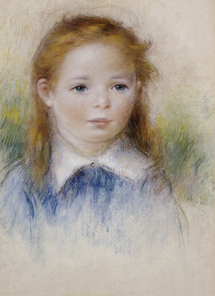 Portrait De Fillette od Pierre-Auguste Renoir