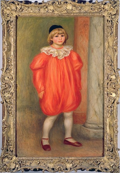 Claude Renoir in a clown costume od Pierre-Auguste Renoir