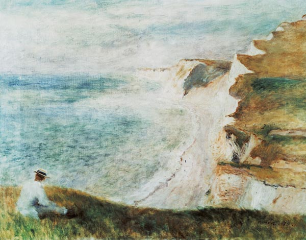 Cliffs at Pourville od Pierre-Auguste Renoir