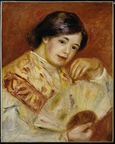 Coco with a Japanese Fan, c.1906 od Pierre-Auguste Renoir