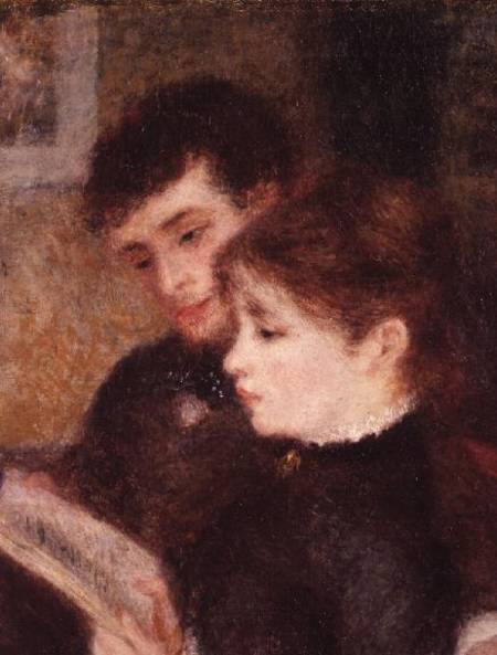 Couple Reading (Edmond Renoir and Marguerite Legrand) od Pierre-Auguste Renoir